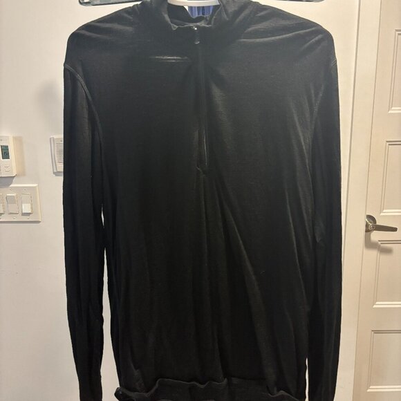 Smartwool Merino 150 Long Sleeve 1/4 Zip Base Layer – Black (Size M) - Picture 1 of 6